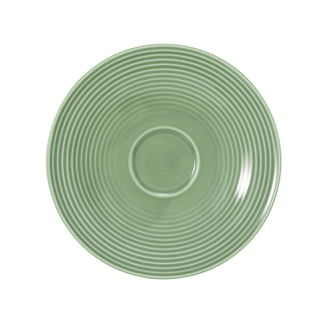 Kombi-Untertasse groß 16,5 cm Beat Salbeigrün