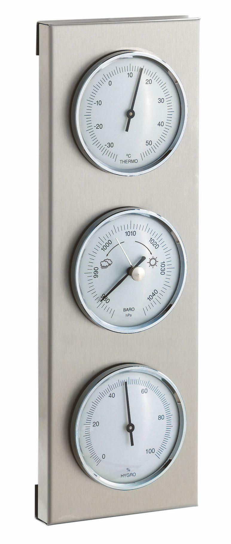 Außenwetterstation Thermometer, Barometer, Hygrometer 280x95xmm
