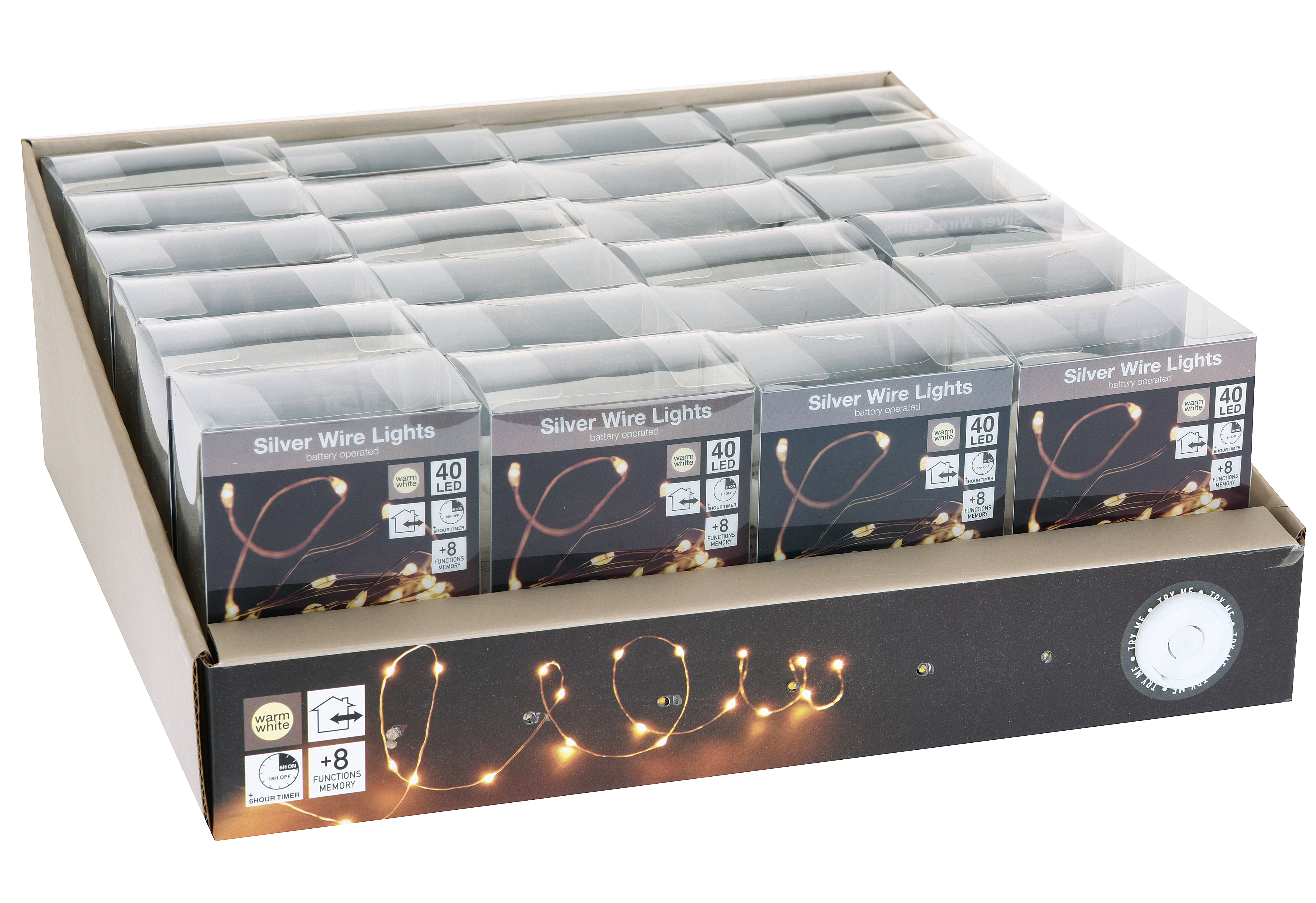 LED Silberdraht 40 LED