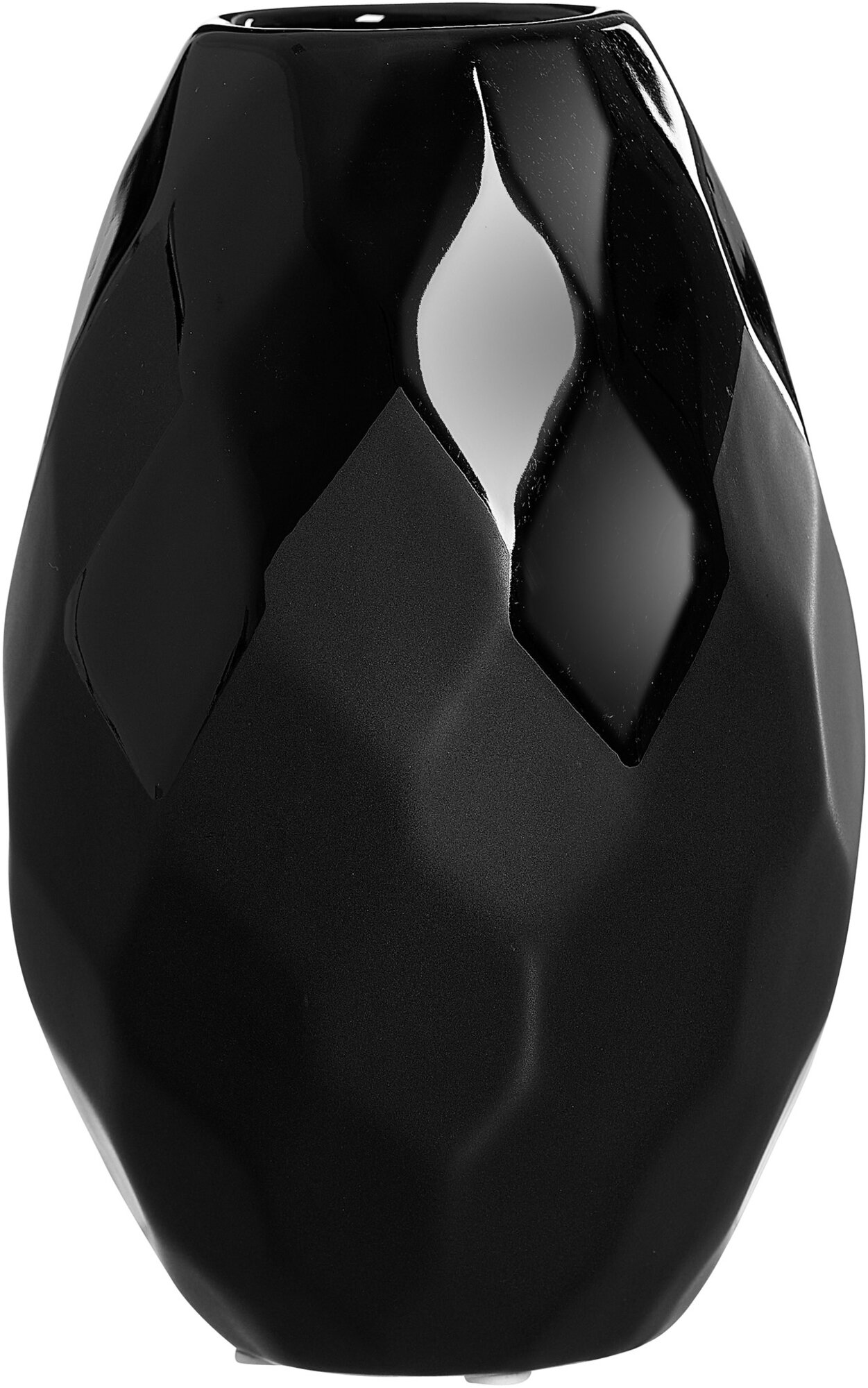 Vase 21 cm bauchig Onyx