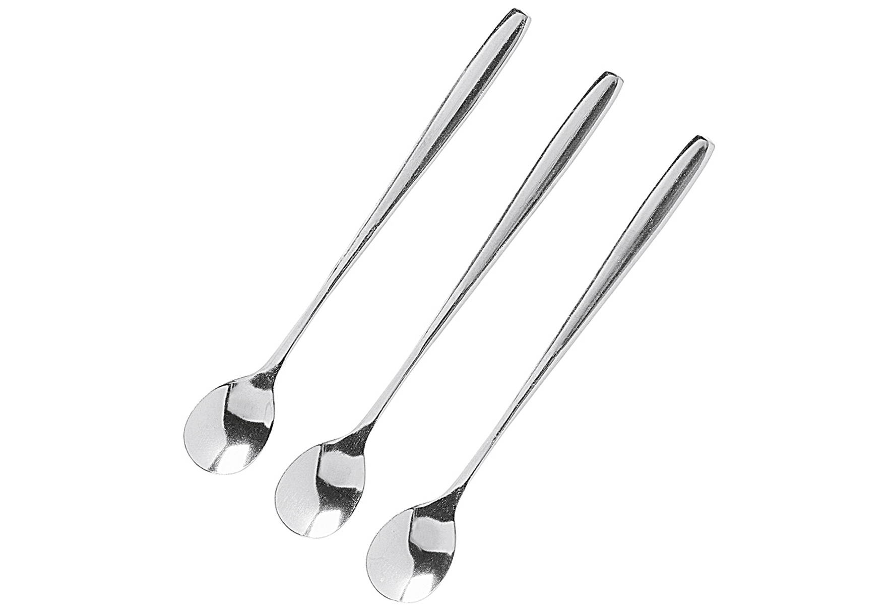 Joghurt-/Longdrinklöffel Edelstahl 19cm 3Stück