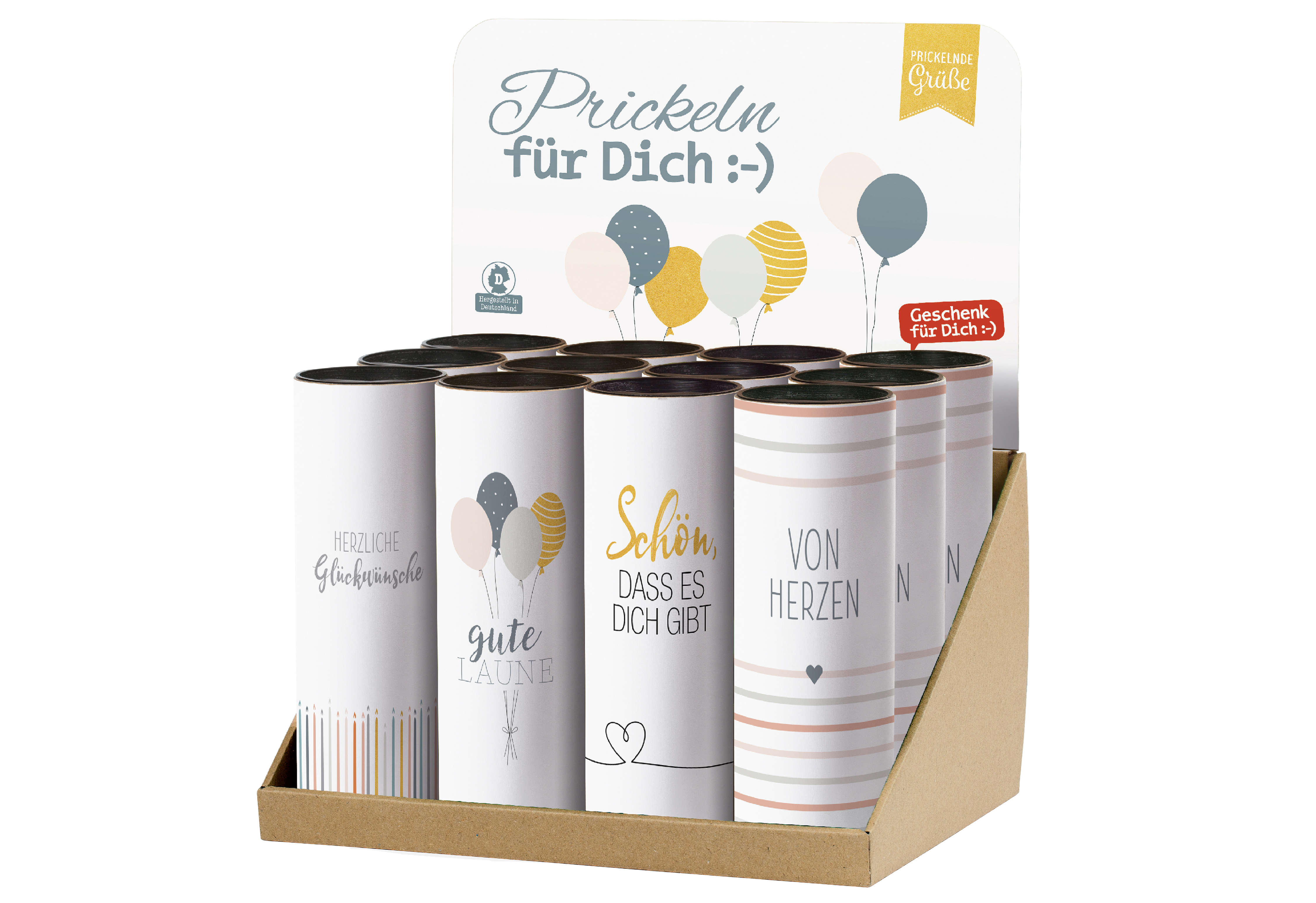 Deutscher Perlwein Prickeln für Dich 0,2l 12Flaschen im Display