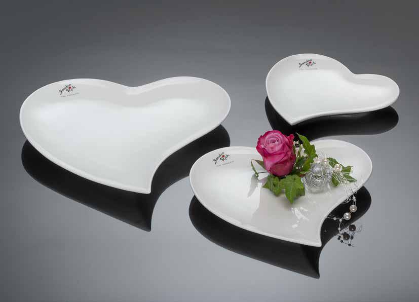 Teller Sweetheart Porzellan 2,5cm Ø21cm weiß