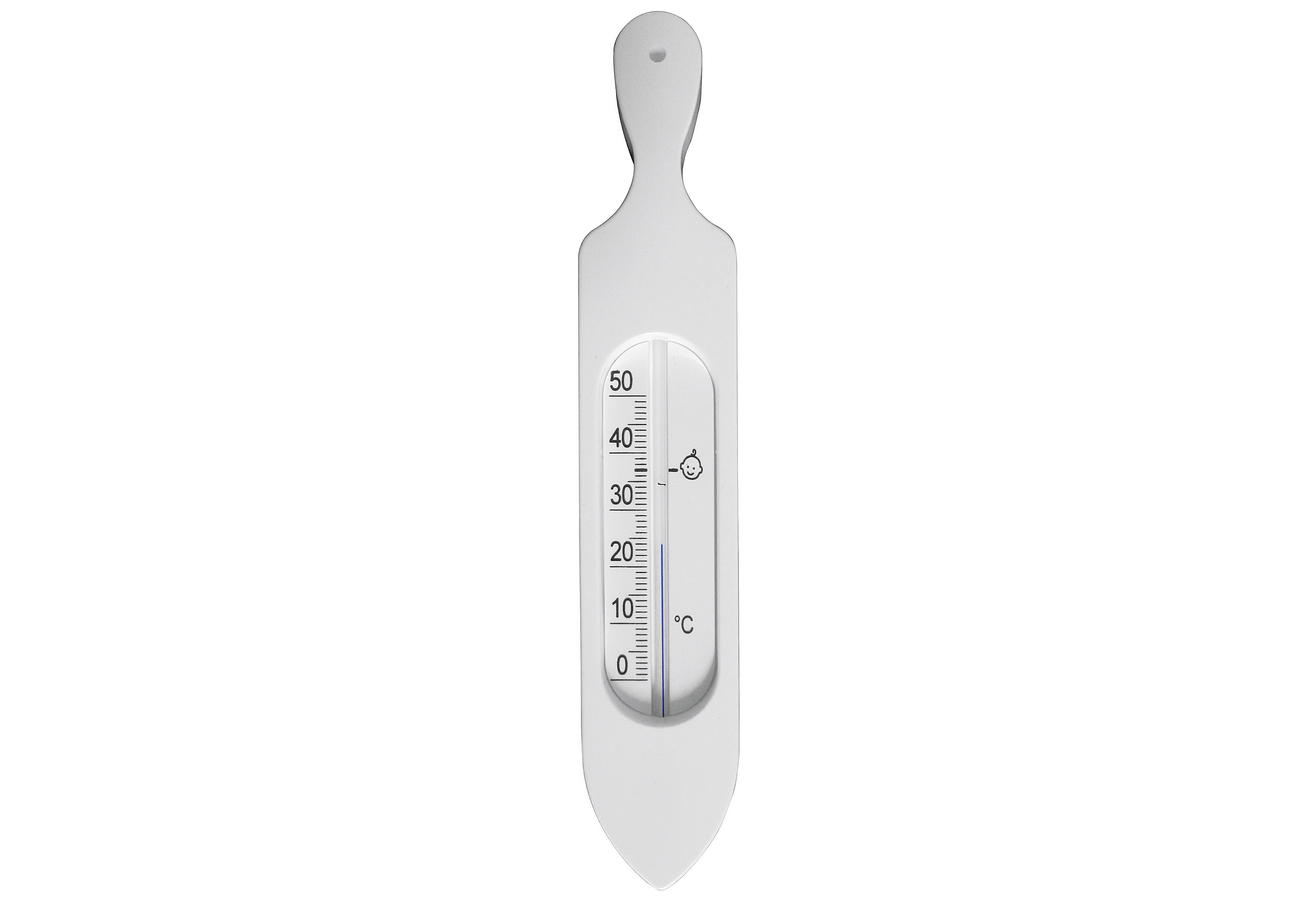 Badethermometer mit Öko-Füllung weiß