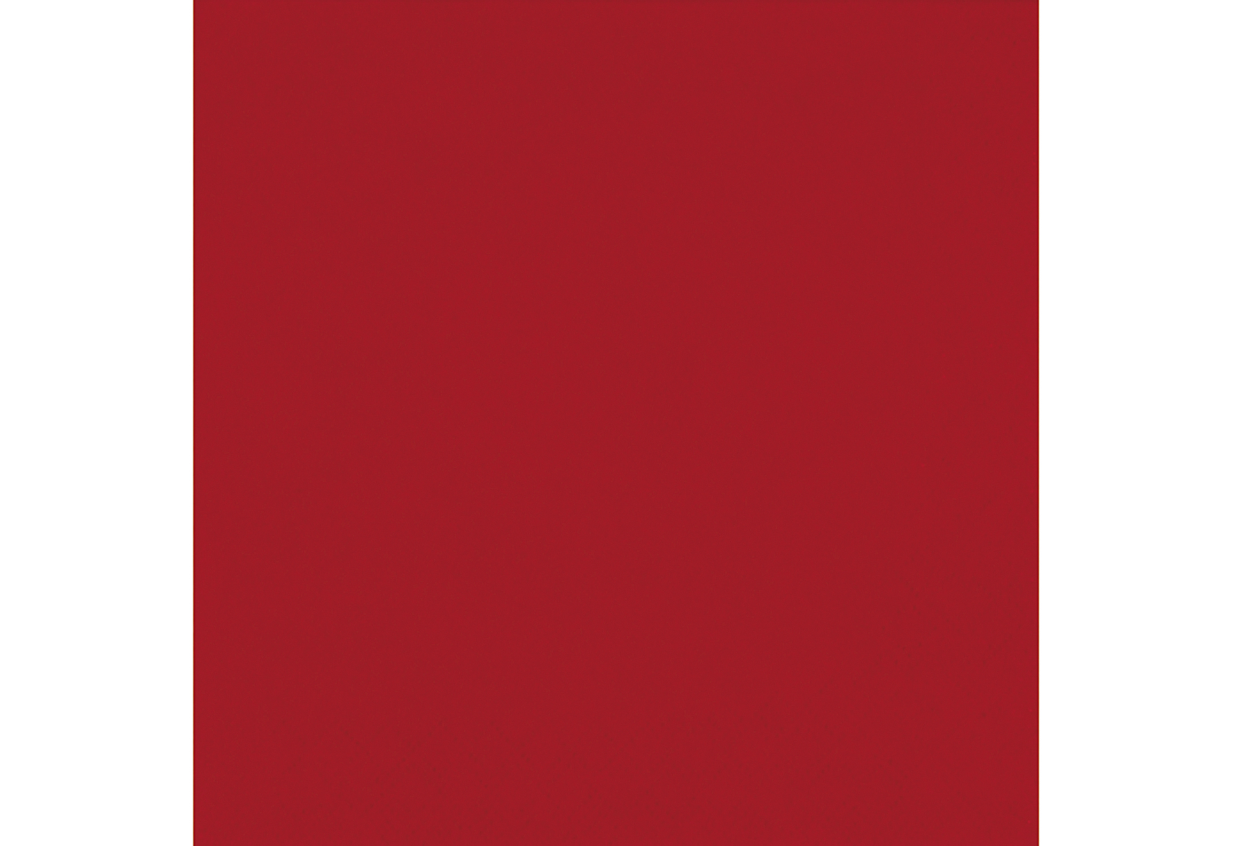 Lunch-Serviette "Uni", 20er Pack, Zelltuch, 3-lagig, red, (LxB): 33x33 cm.