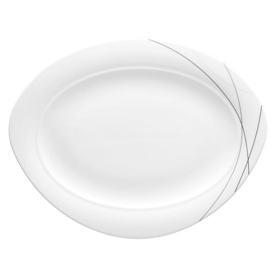 Servierplatte oval 35 cm Trio Highline