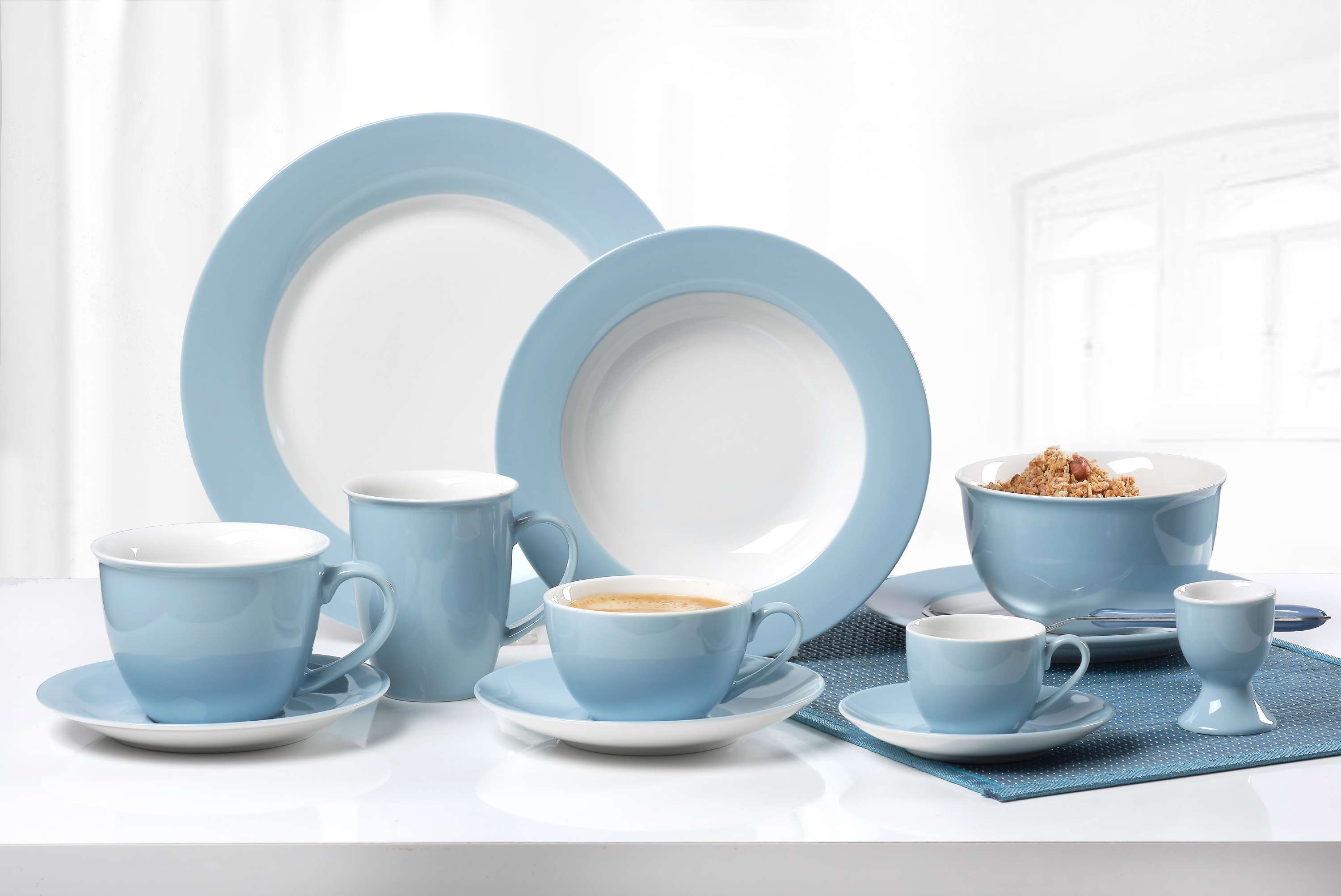 Flirt by R&B Geschirr-Serie Doppio Nordic Blau