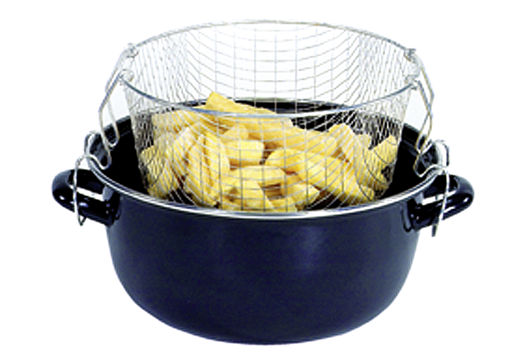 Pommes Frites Topf emailliert 
