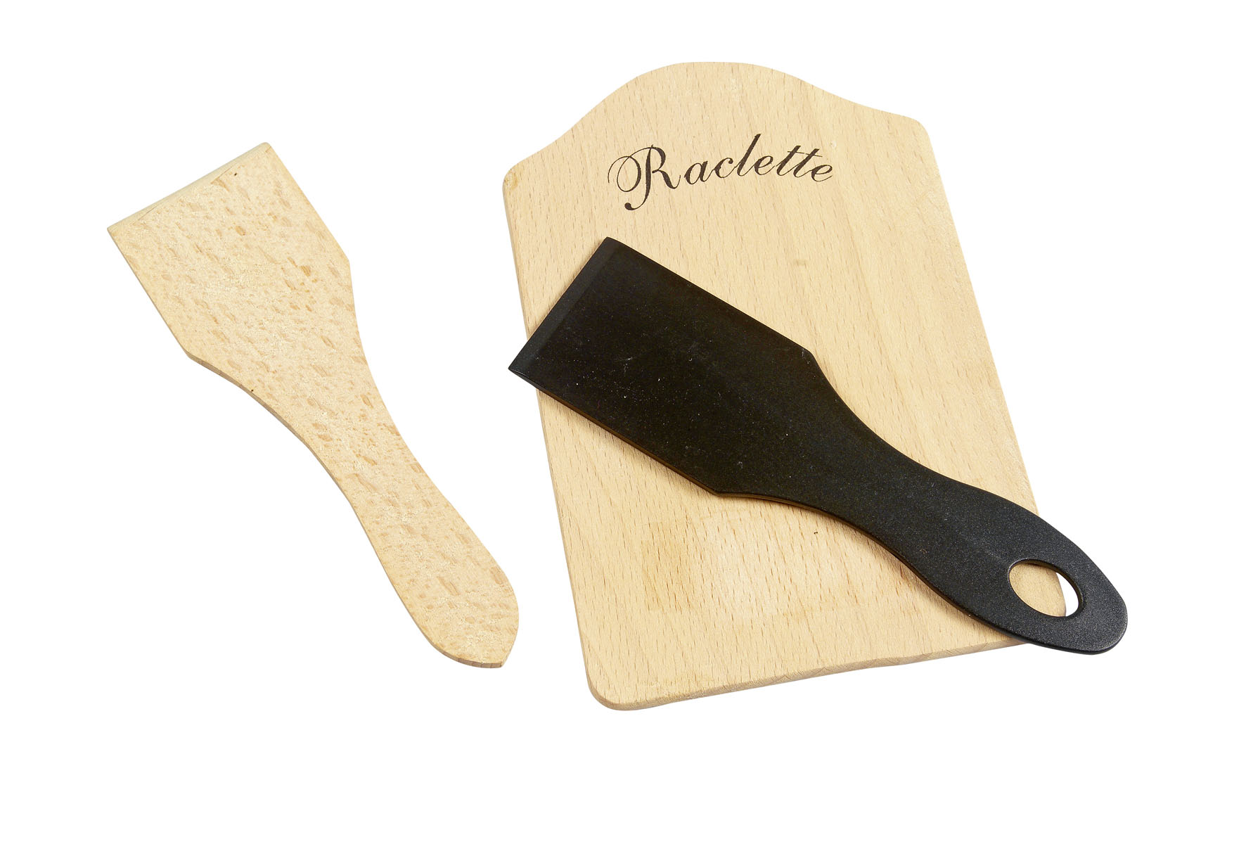 Raclettespachtel 14x4cm schwarz 6 Stück