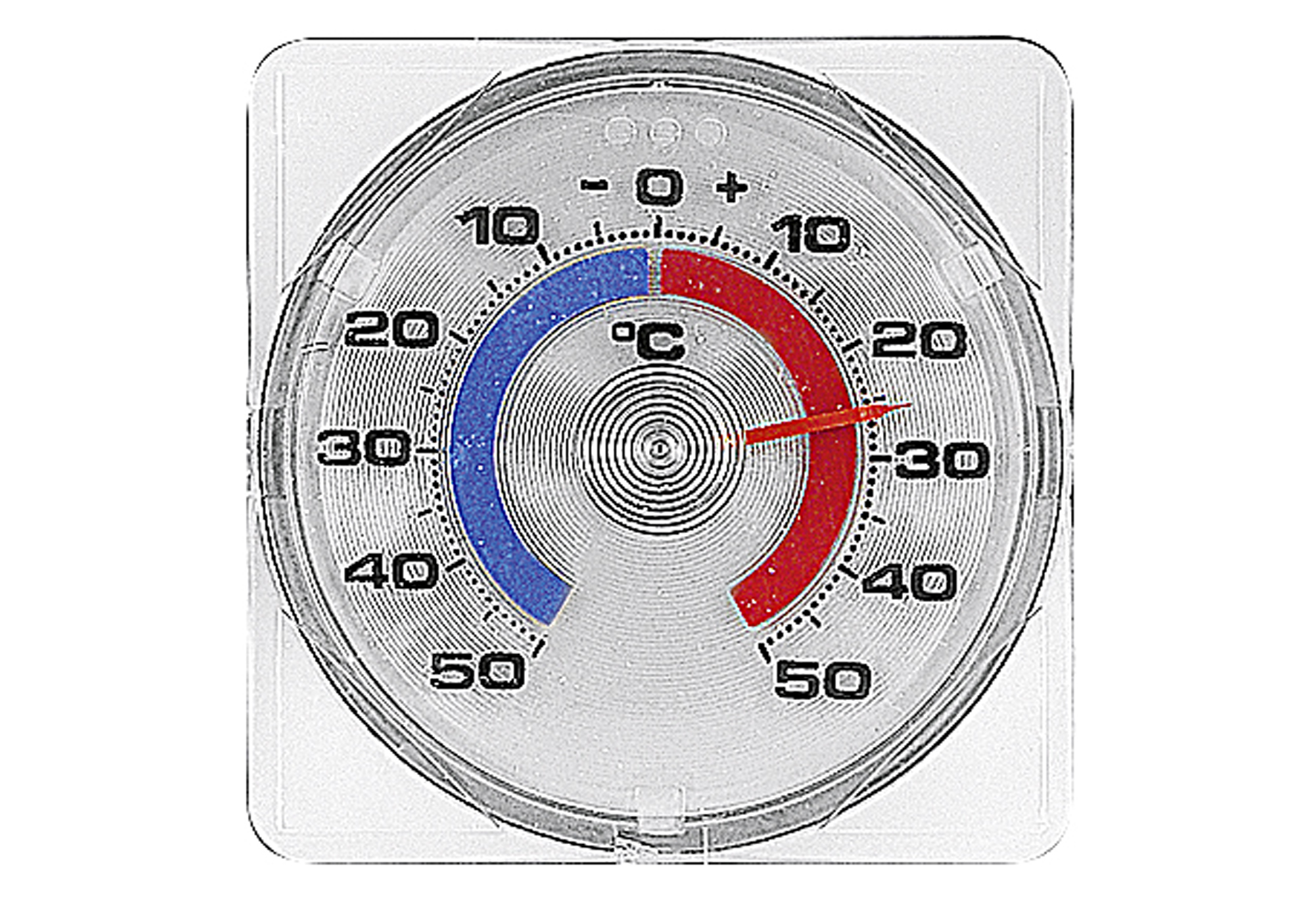 Fenster-Thermometer zum Schrauben und Kleben 7,5x7,5cm