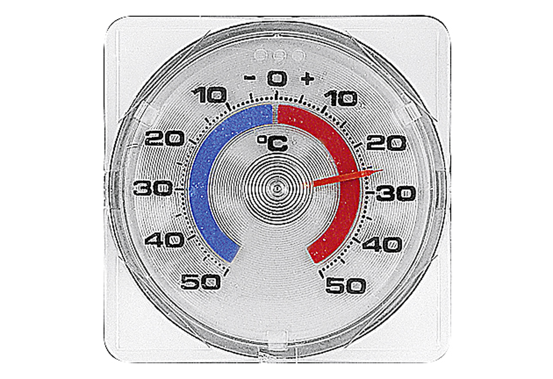 Fenster-Thermometer zum Schrauben und Kleben 7,5x7,5cm