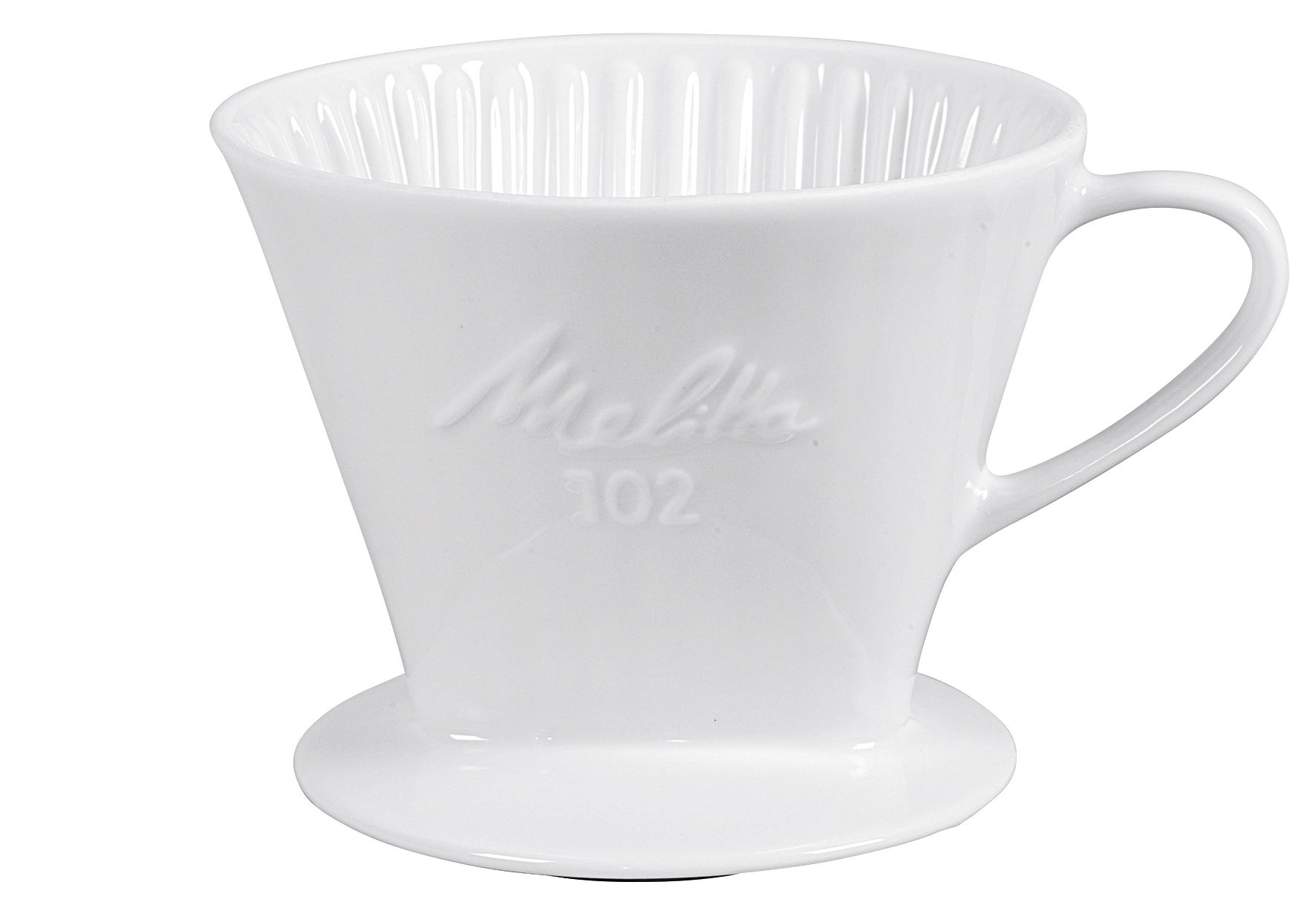 Kaffeefilter Porzellan Größe 102 1-Loch weiß