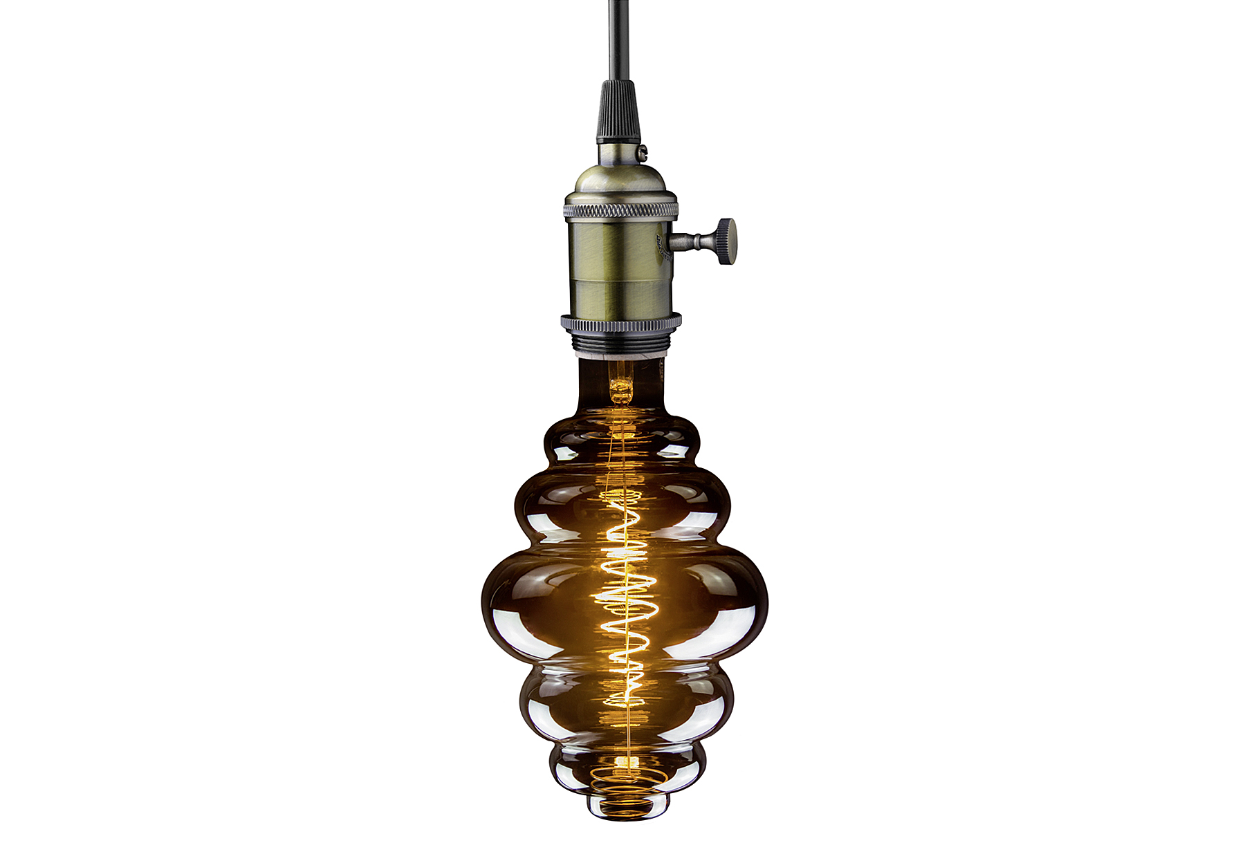 LED Honeycomb Fil E27 8,5W 200lm smoky