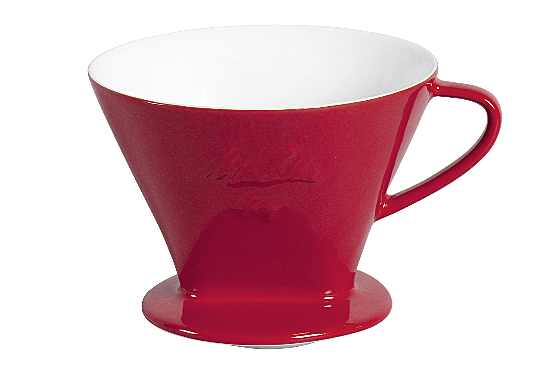 Kaffeefilter Porzellan Größe 1x4 1-Loch rot