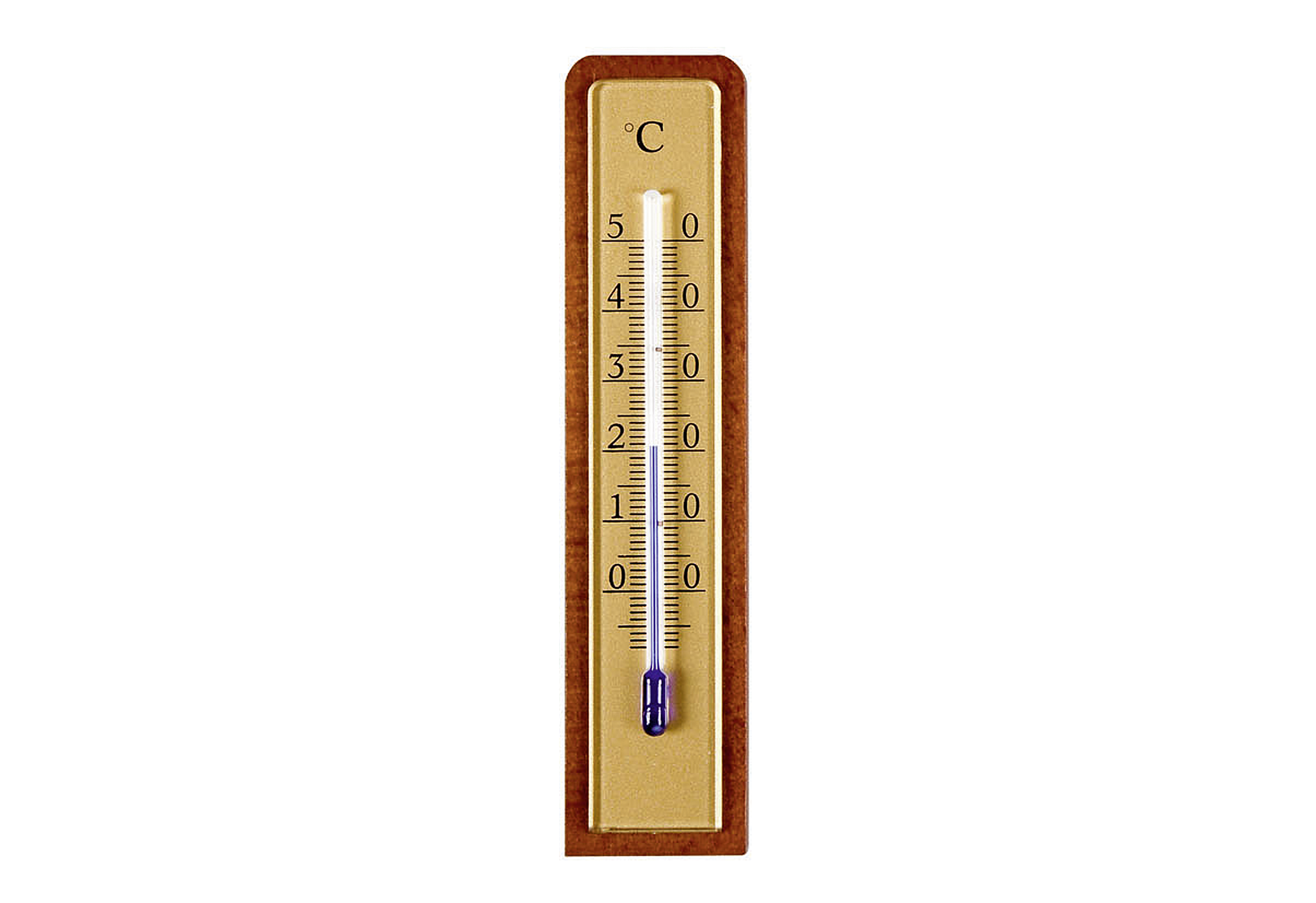 Zimmer-Thermometer Nußbaum