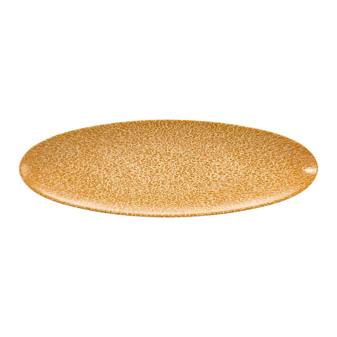 Servierplatte schmal 35x12 cm Life Amber Gold 65015