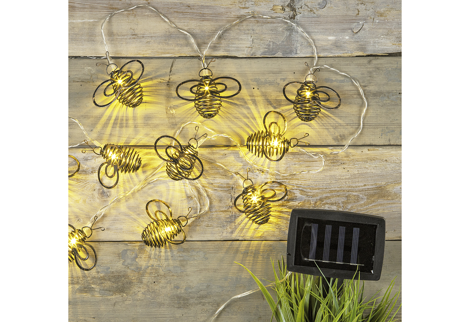 LED Solar Lichterkette 'Bienen'