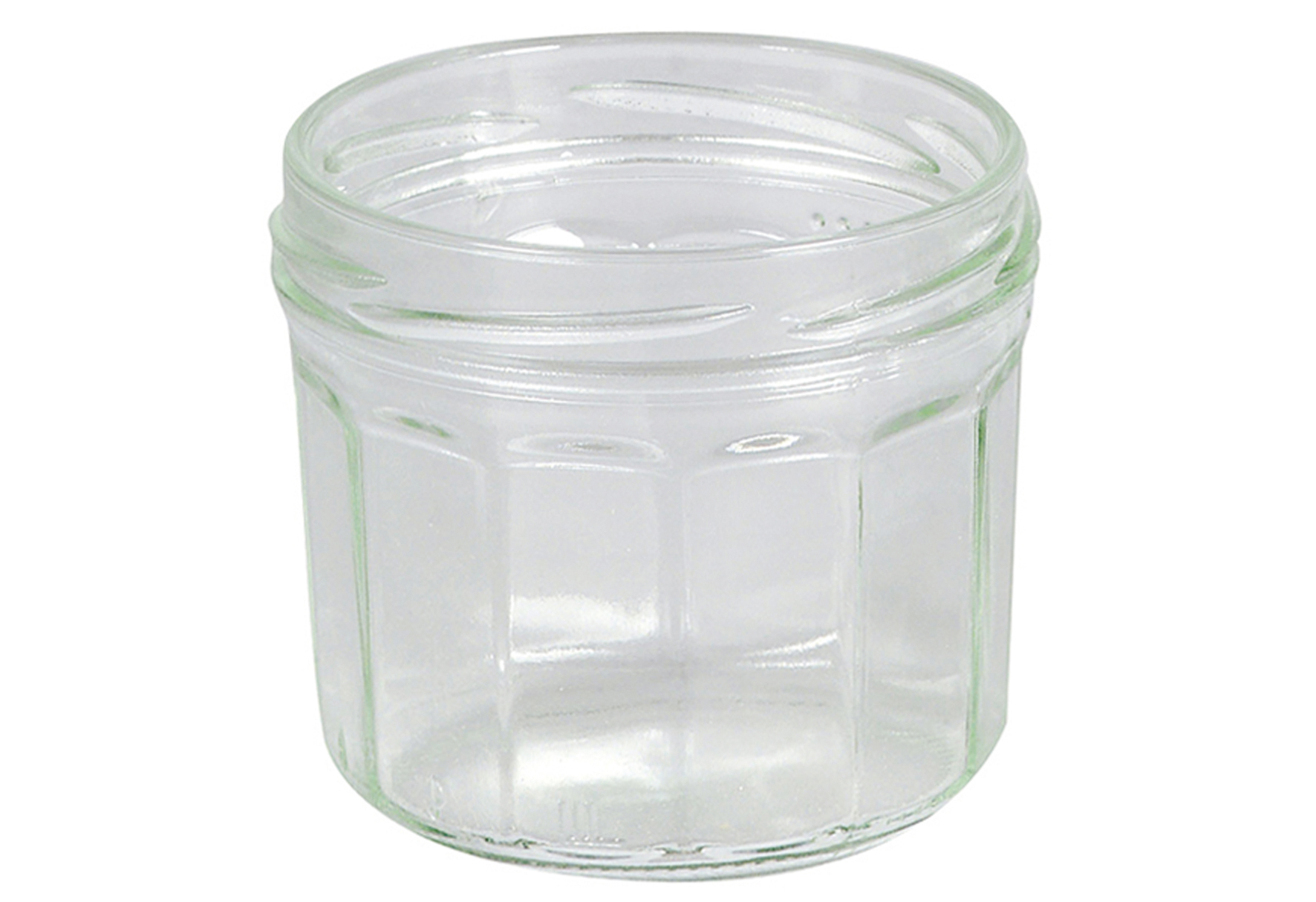 Schraubdeckelglas Facette 240 ml ohne Deckel 82mm TO