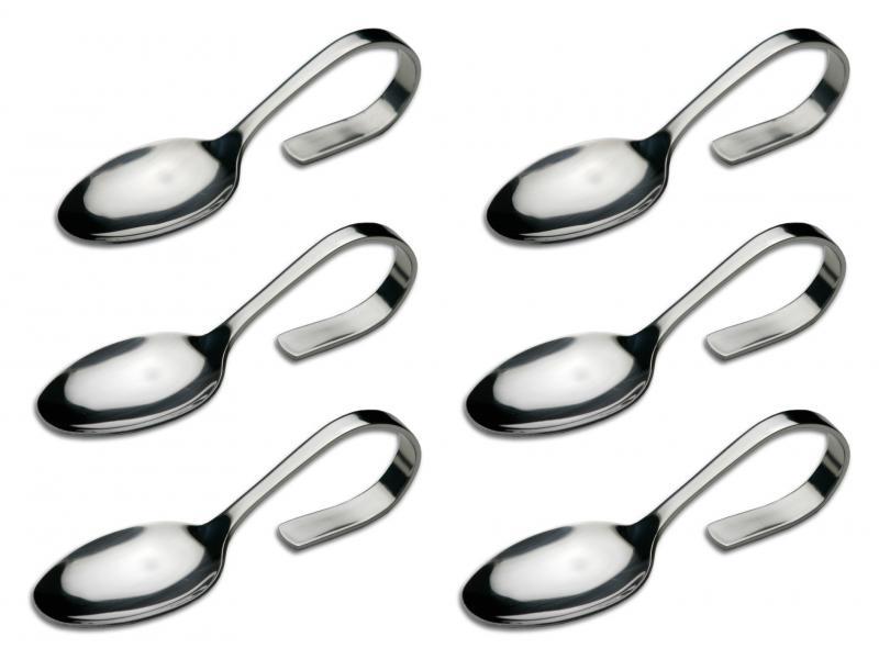 Häppchenlöffel Edelstahl 13cm 6Stück