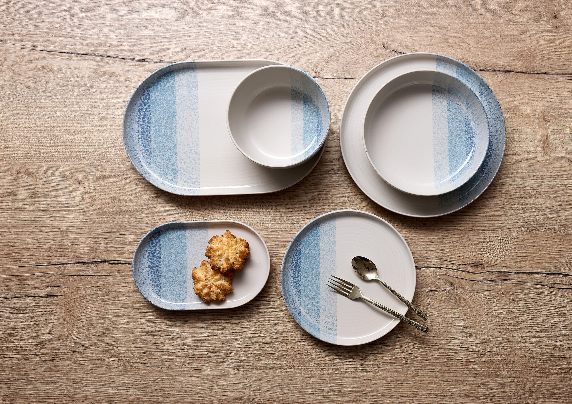 Ritzenhoff & Breker Geschirr-Serie Trio blau