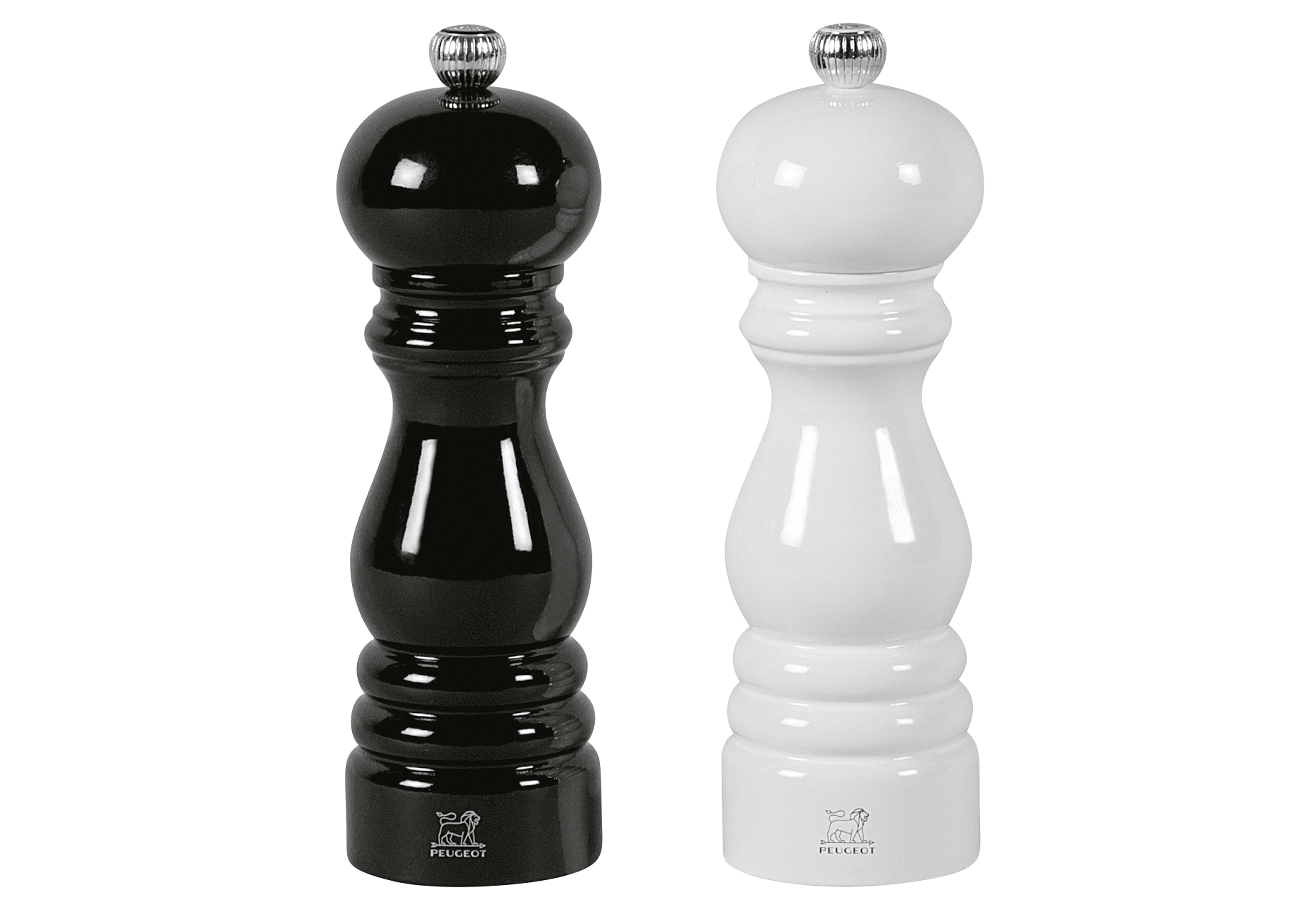 Pfeffer- und Salzmühlenset Paris Duo schwarz/weiß 18cm