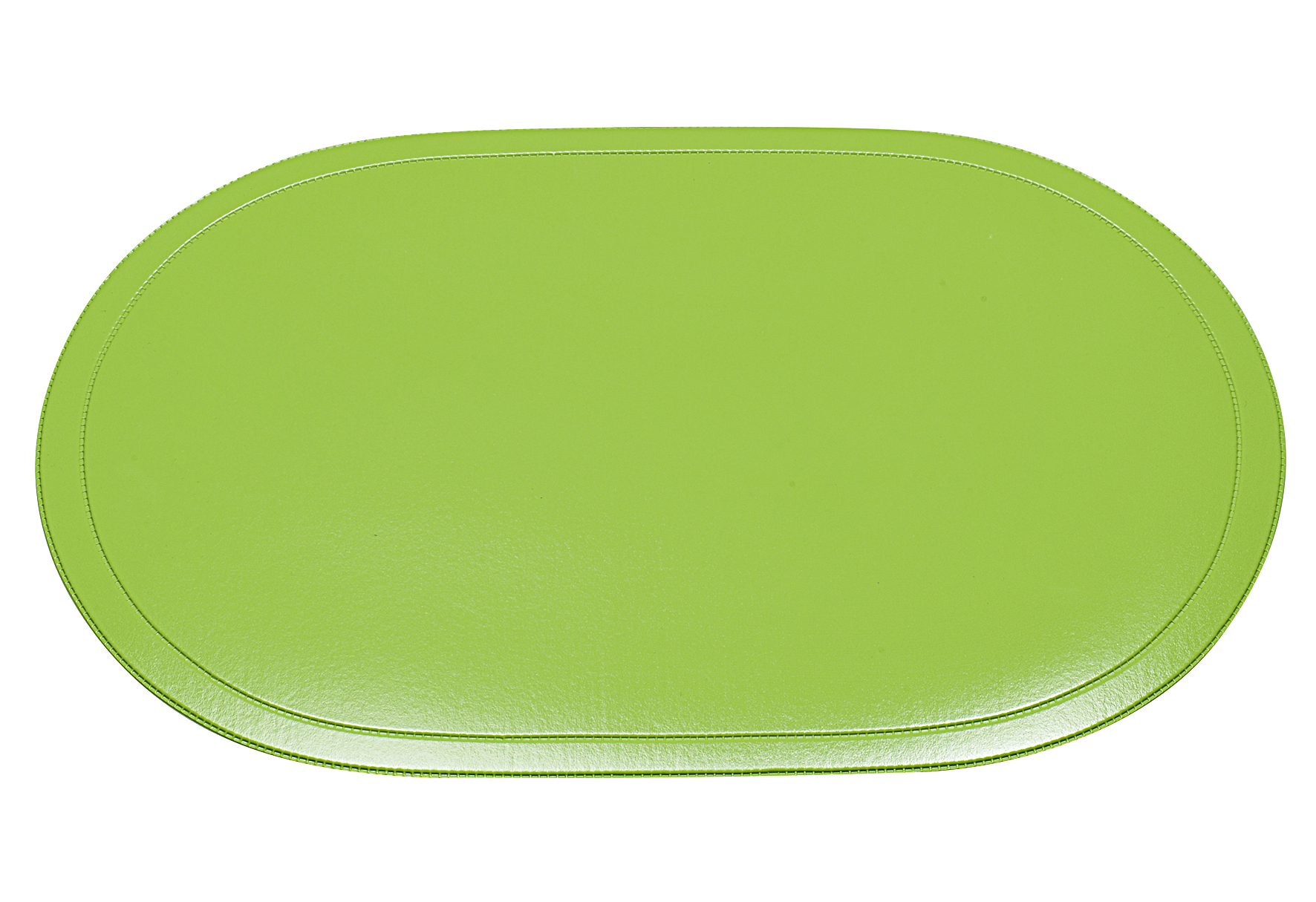 Tischset oval Kunststoff 45,5x29cm apfelgrün