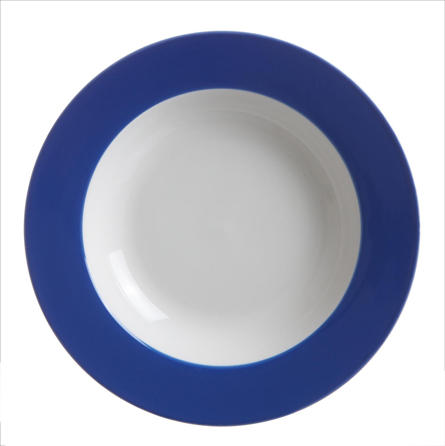 Suppenteller Doppio indigo-blau