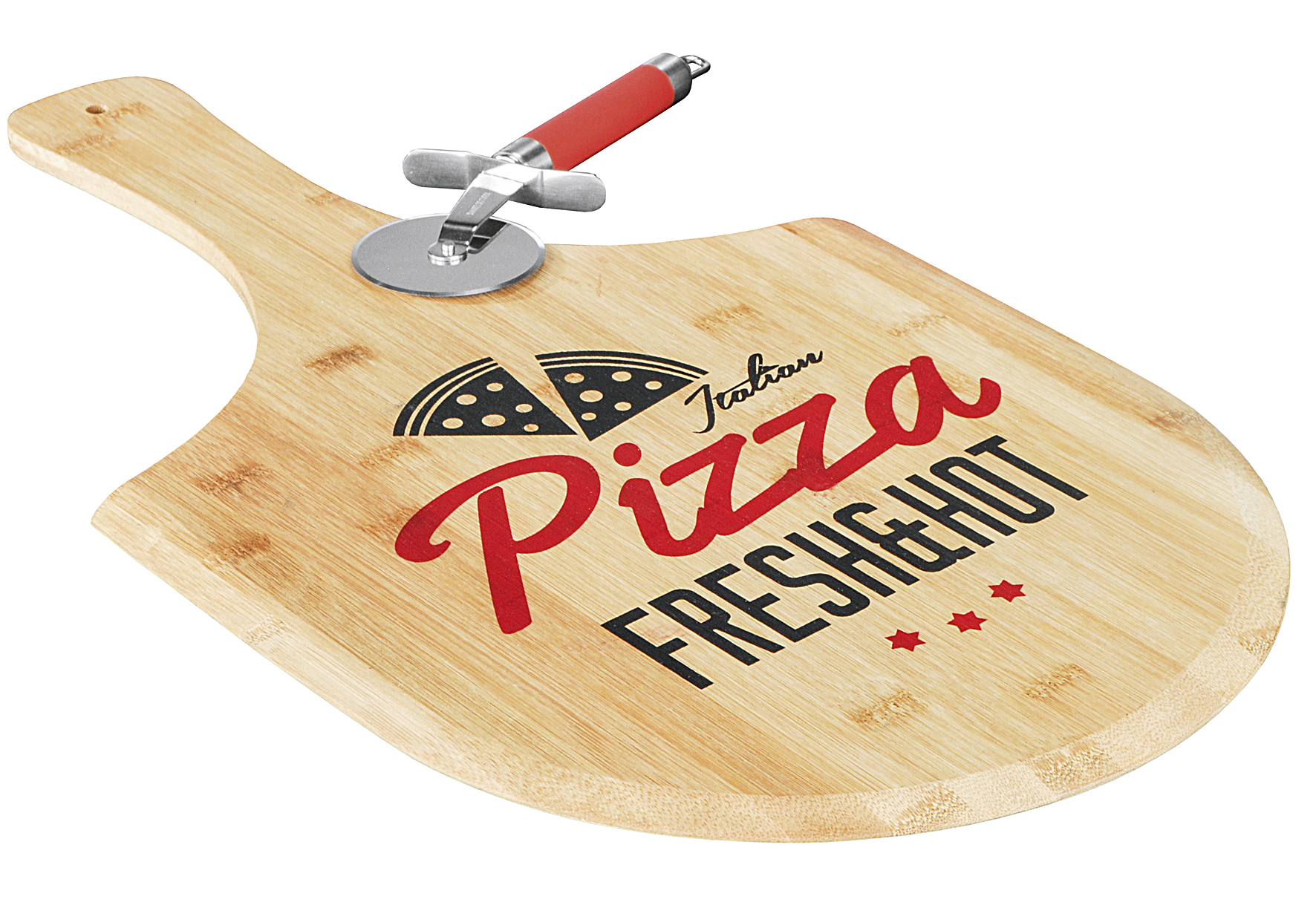 Pizzabrett Bambus bedruckt