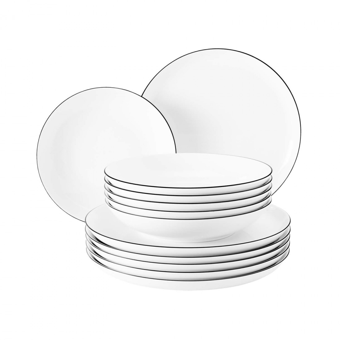 Seltmann Weiden Geschirr-Serie Modern Life Black Line 10826