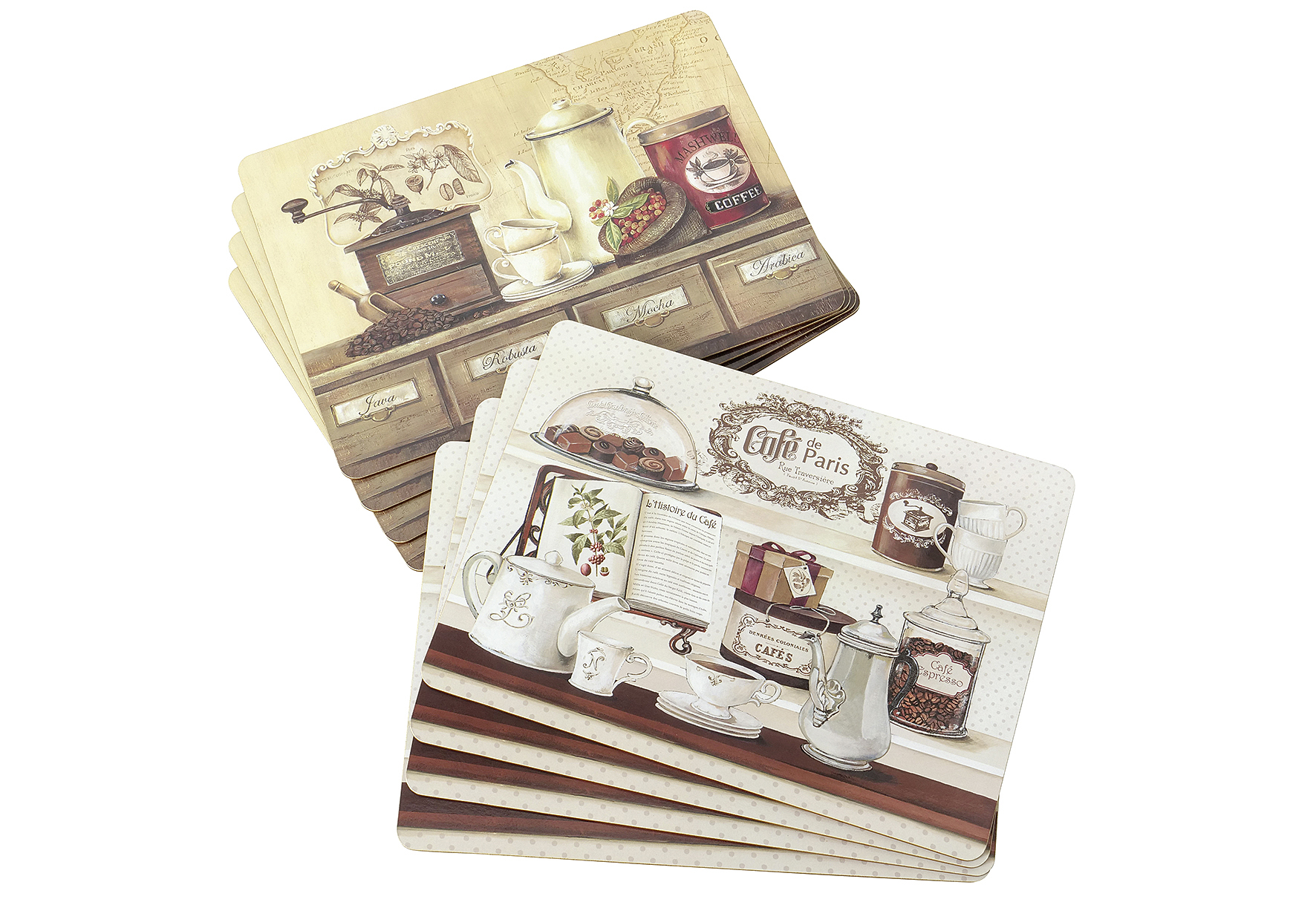 Tischset "Teatime" 4-teilig 2fach sortiert