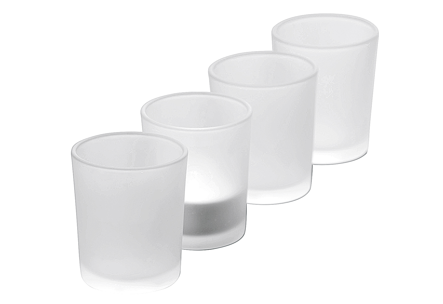 Teelichthalter Promo Glas satiniert 6,5cm Ø5,2cm klar