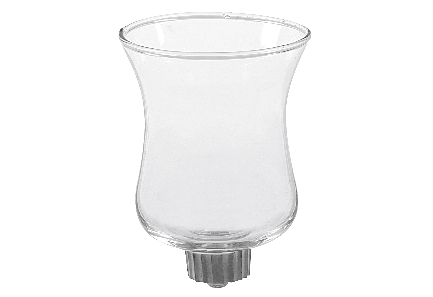 Kerzenhalteraufsatz Glas für Teelichte 8cm Ø5,5cm klar