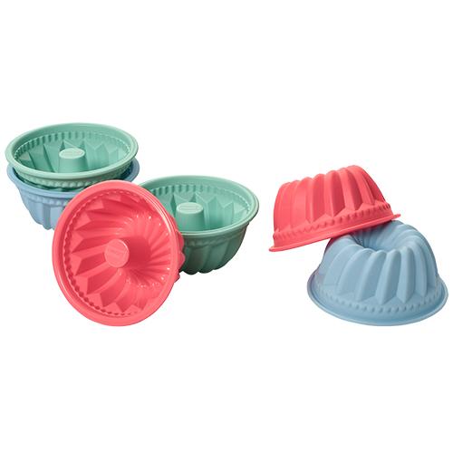 Flexi Form Gugelhupf, Silikon 4cm Ø7cm 6teilig
