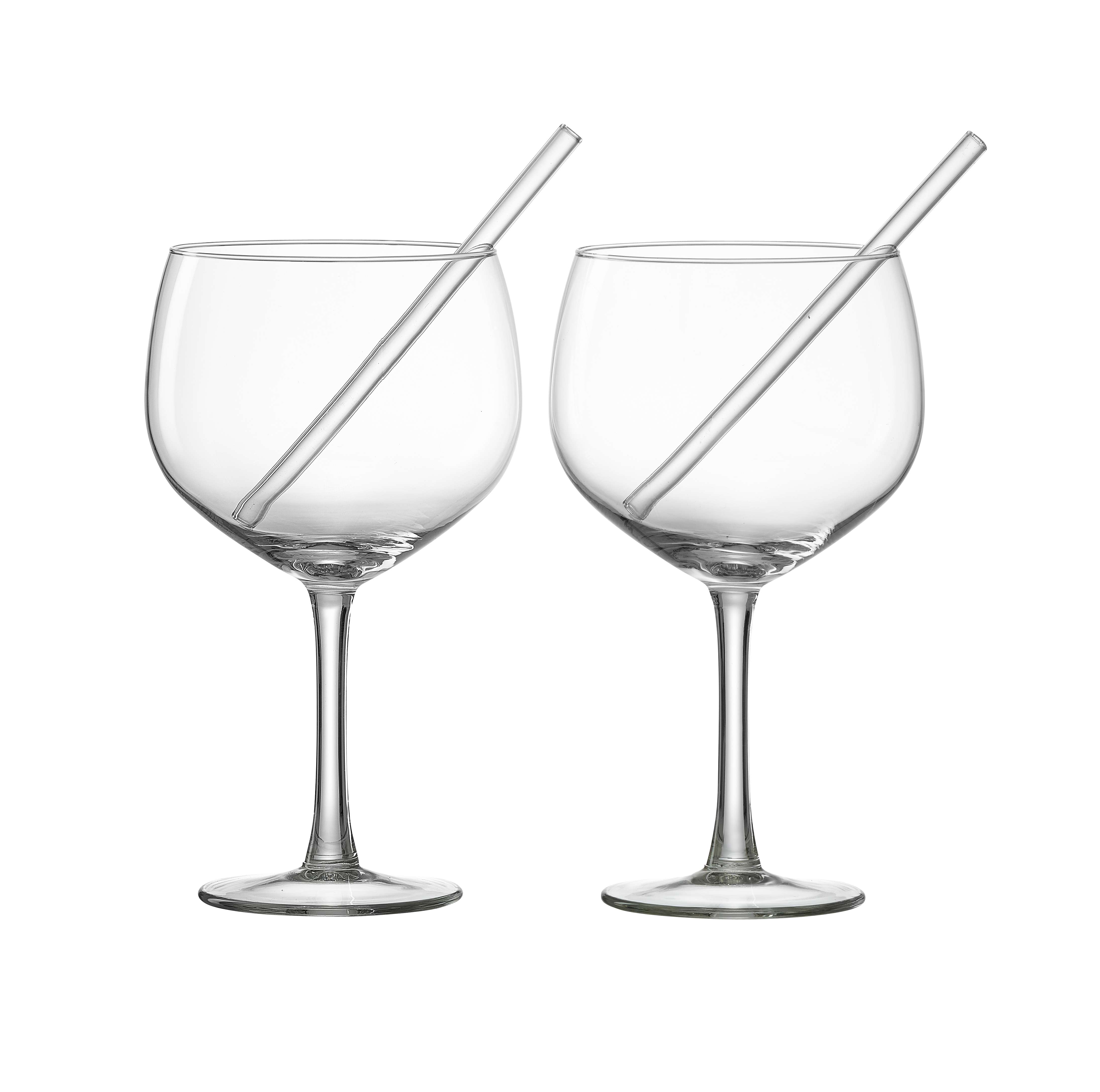 Ritzenhoff & Breker 2er Set Gin-Tonic Gläser inkl. Trinkhalme