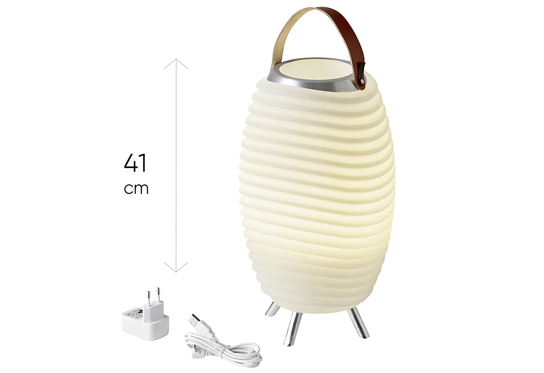 Akku-LED-Lampe mit integriertem Bluetooth-Soundsystem und GetrÃ¤nkekÃ¼hler 'Synergy S 35'