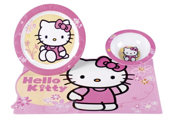 P:OS Kinderserie Melamin "Hello Kitty"