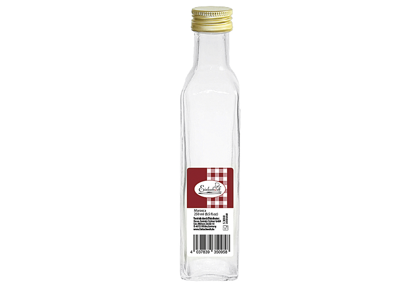 Flasche Marasca Einkochwelt 250 ml mit 31,5mm PP-Verschluss