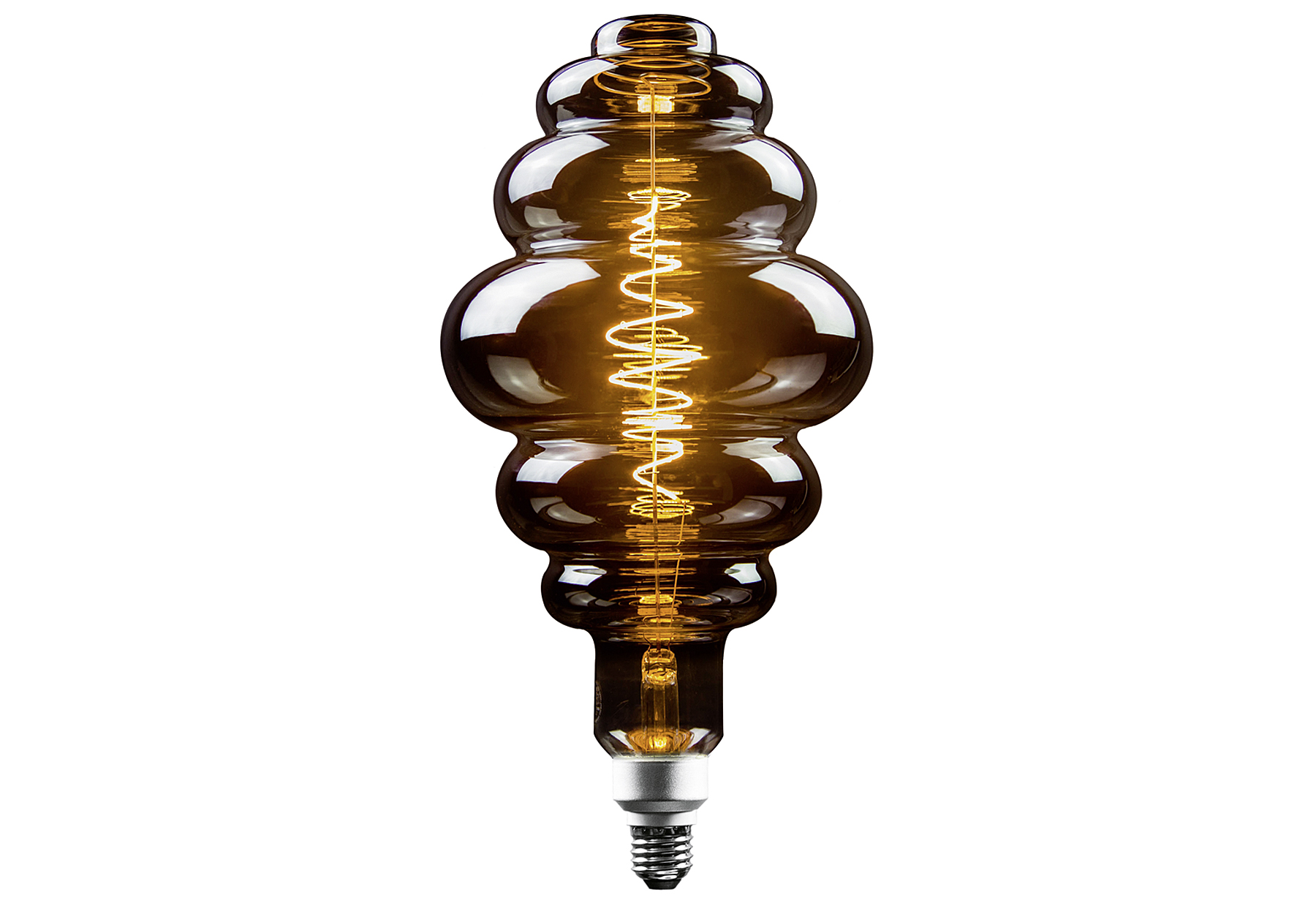 LED Honeycomb Fil E27 8,5W 200lm smoky